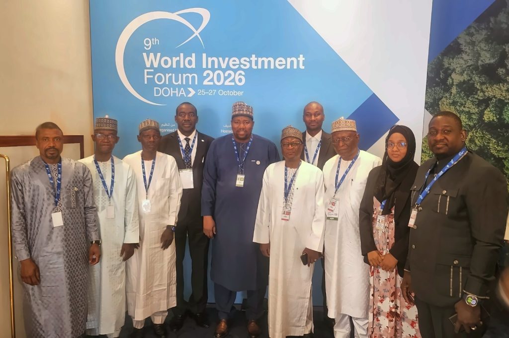 Délégation nigérienne conduite par le Ministre du Commerce et de l’Industrie au 9e Forum mondial de l’investissement, Doha, octobre 2026